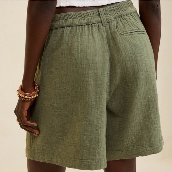 AERIE Gauze Daybreak Trouser Shorts Sz XL NWT - Picture 2 of 9
